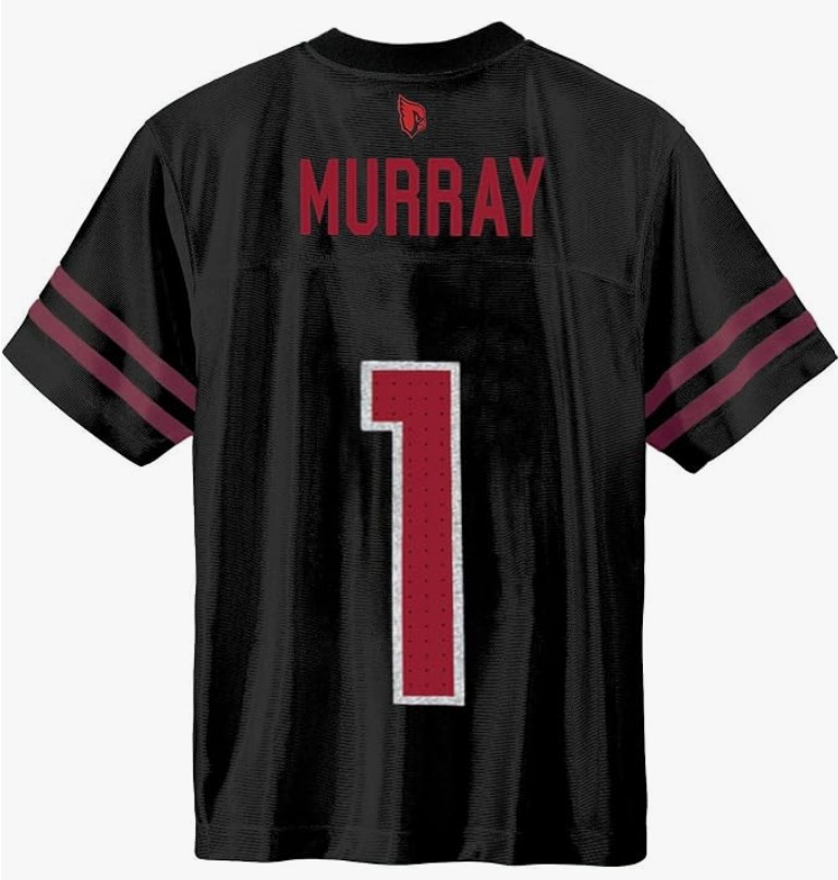 
Kyler Murray Arizona Cardinals Black #1 NFL Kids Youth 4-20 Name and Number Alternate Player Jersey